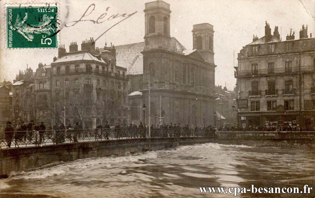 BESANÇON - Inondations de 1910 au Pont Battant